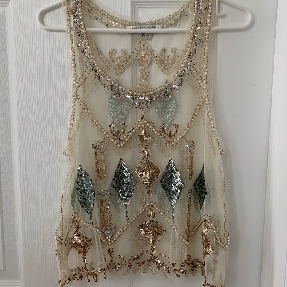 Mendocino Sequined Top